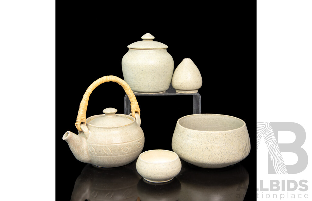 Stoneware Ceramic Tea Set by Andru