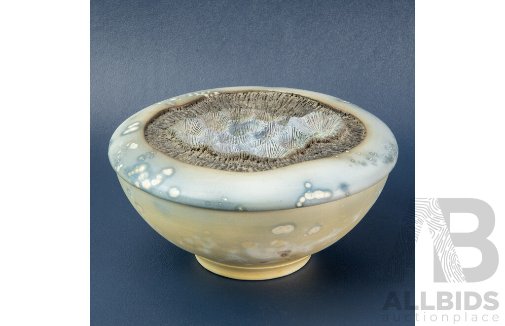 Australian Studio Pottery Lidded Bowl by Michael Wein