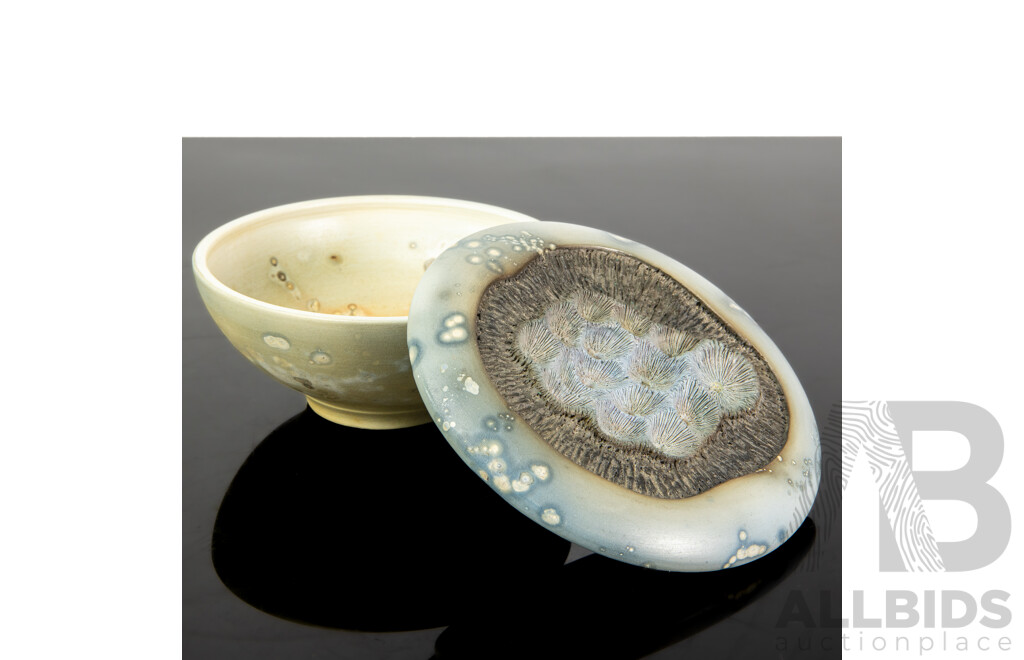 Australian Studio Pottery Lidded Bowl by Michael Wein