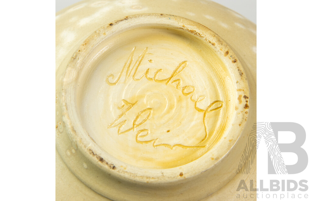 Australian Studio Pottery Lidded Bowl by Michael Wein