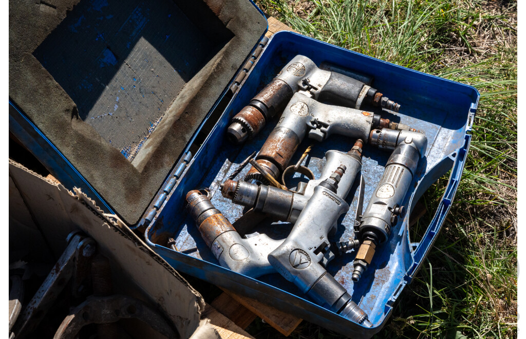 Pallet Containing Various Air Tools, Pullers & Fittings ETC