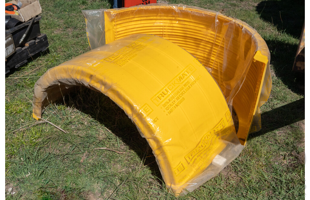 Job Lot Quantity of 2 Yellow Truck Guards