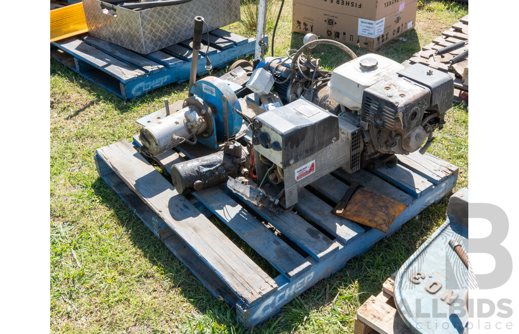 Pallet Containing Honda Generator & Various Other Parts ETC