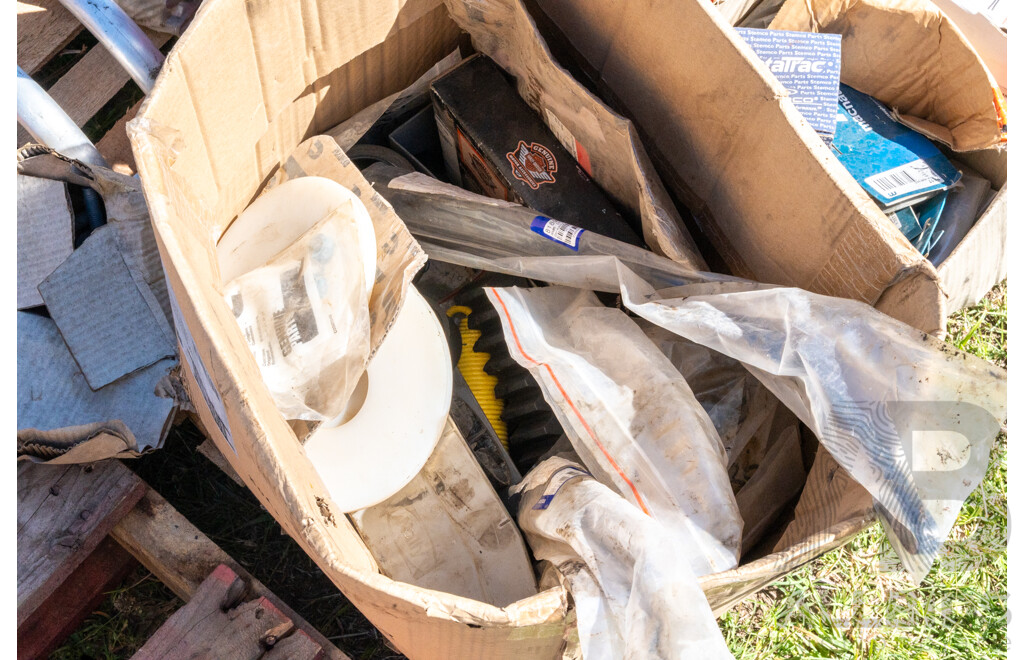 Pallet Containing Fire Extinguishers, Belts & Fittings ETC