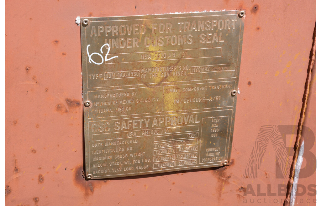 40ft High Cube Shipping Container