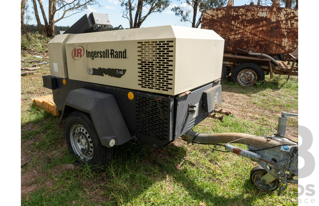 2002 Ingersoll Rand, Trailer Mounted Air Compressor
