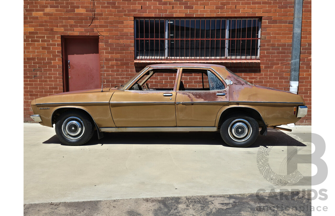 07/1974 Holden HQ Premier 4d Sedan Cognac Metallic 3.3L