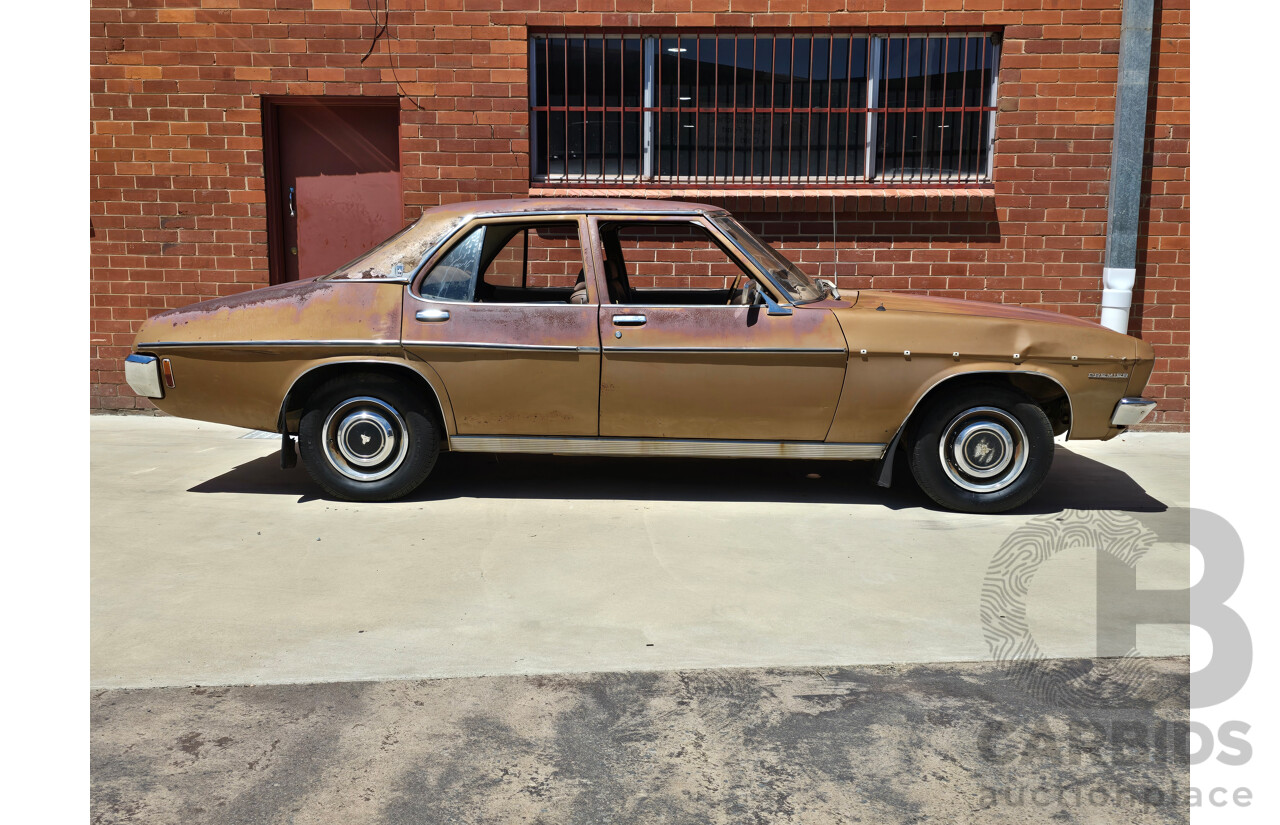 07/1974 Holden HQ Premier 4d Sedan Cognac Metallic 3.3L