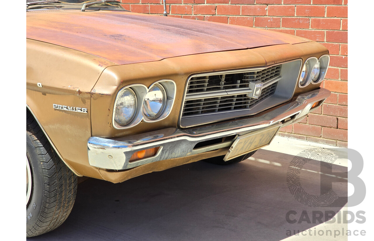 07/1974 Holden HQ Premier 4d Sedan Cognac Metallic 3.3L