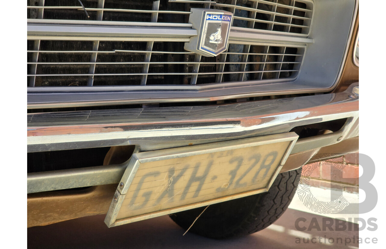 07/1974 Holden HQ Premier 4d Sedan Cognac Metallic 3.3L