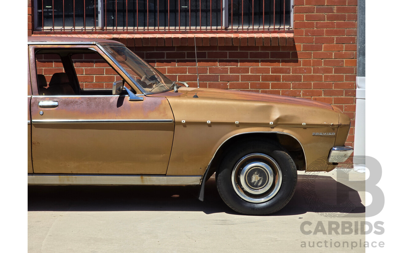 07/1974 Holden HQ Premier 4d Sedan Cognac Metallic 3.3L