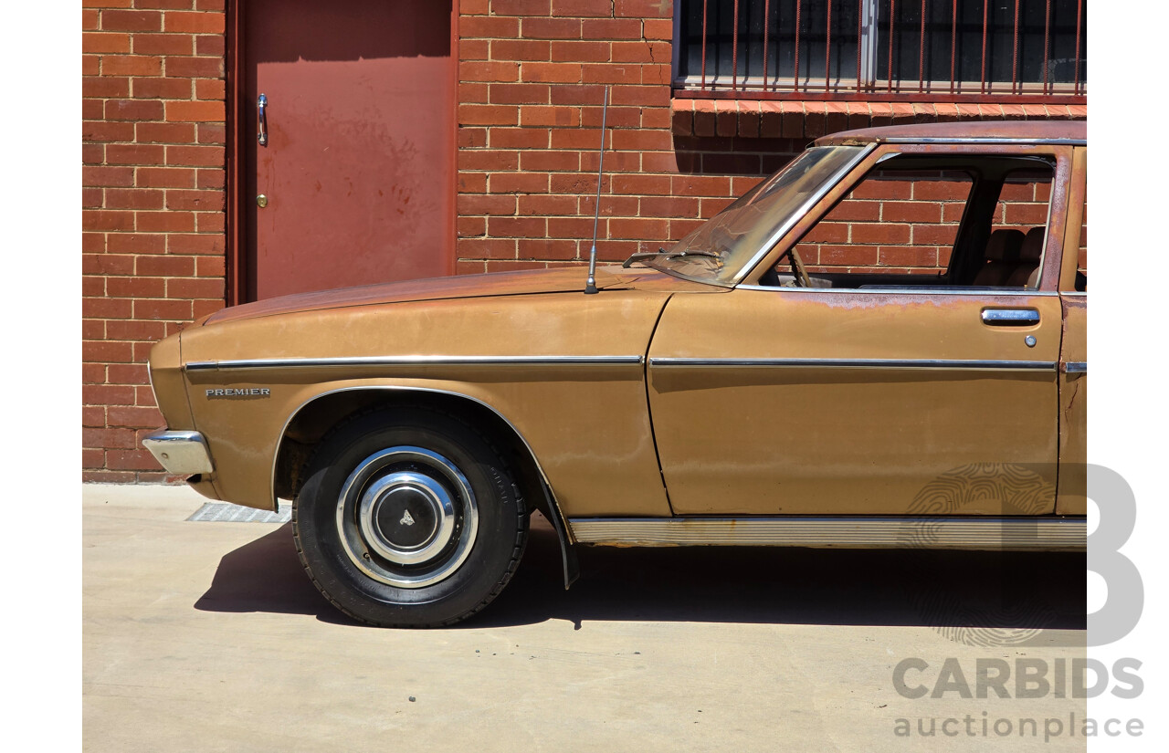 07/1974 Holden HQ Premier 4d Sedan Cognac Metallic 3.3L