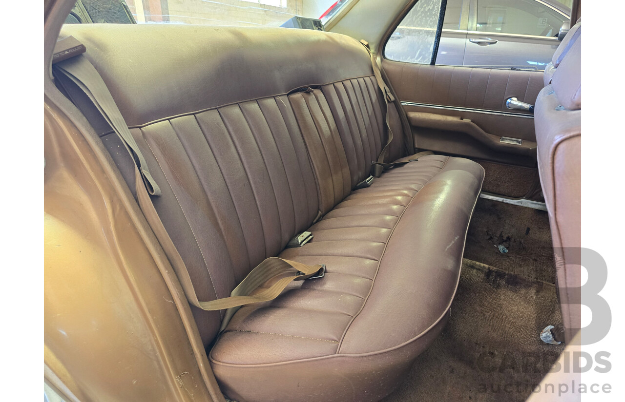 07/1974 Holden HQ Premier 4d Sedan Cognac Metallic 3.3L