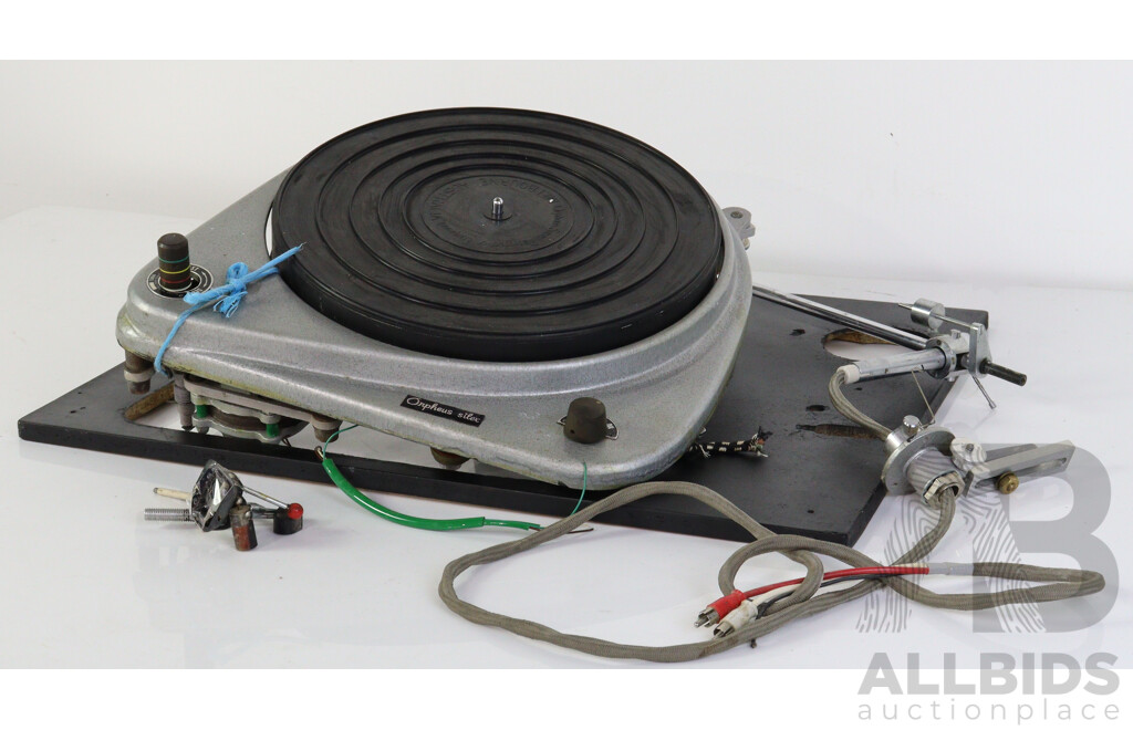 Retro Orpheus Silex Idler DriveHi Fi Turntable, for Restoration