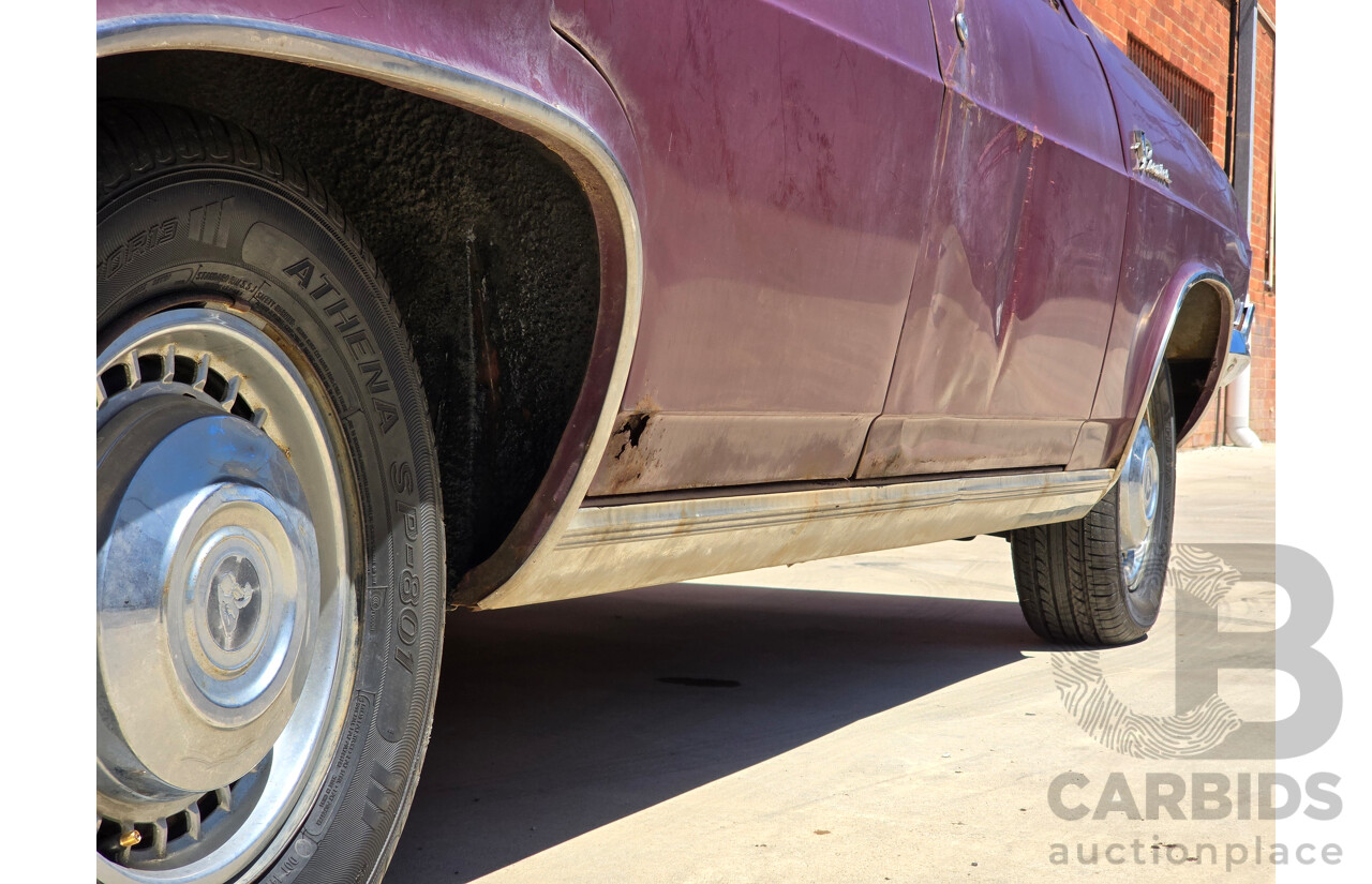 1/1965 Holden HD Premier X2 Package 4d Sedan Egmont Maroon Metallic / Fowlers Ivory 2.9L