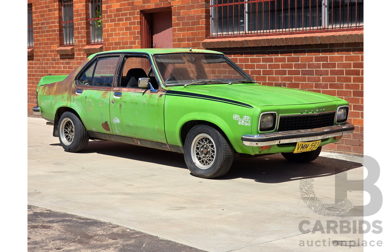 8/1975 Holden LH Torana S L32 Option 4d Sedan Jamaican Lime V8 4.2L