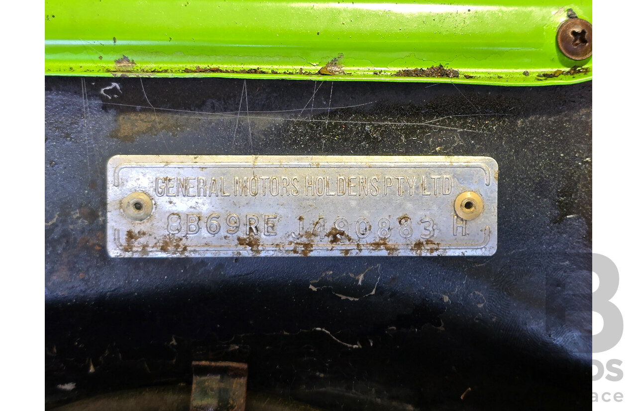 8/1975 Holden LH Torana S L32 Option 4d Sedan Jamaican Lime V8 4.2L