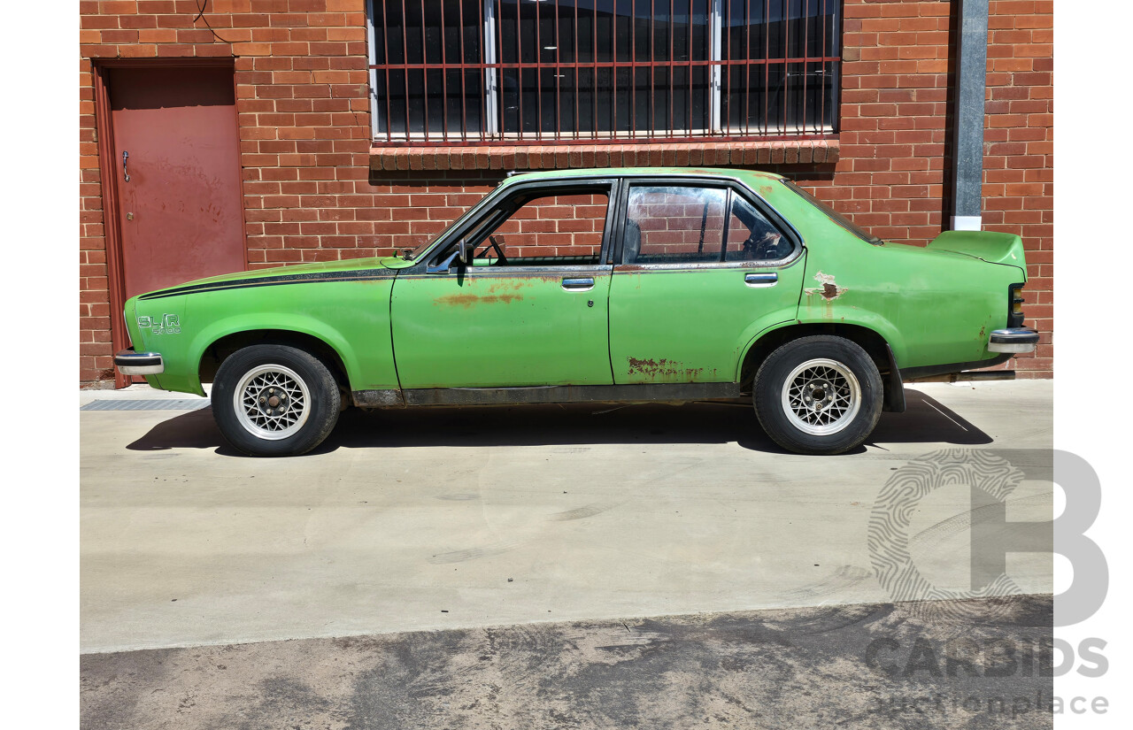 8/1975 Holden LH Torana S L32 Option 4d Sedan Jamaican Lime V8 4.2L