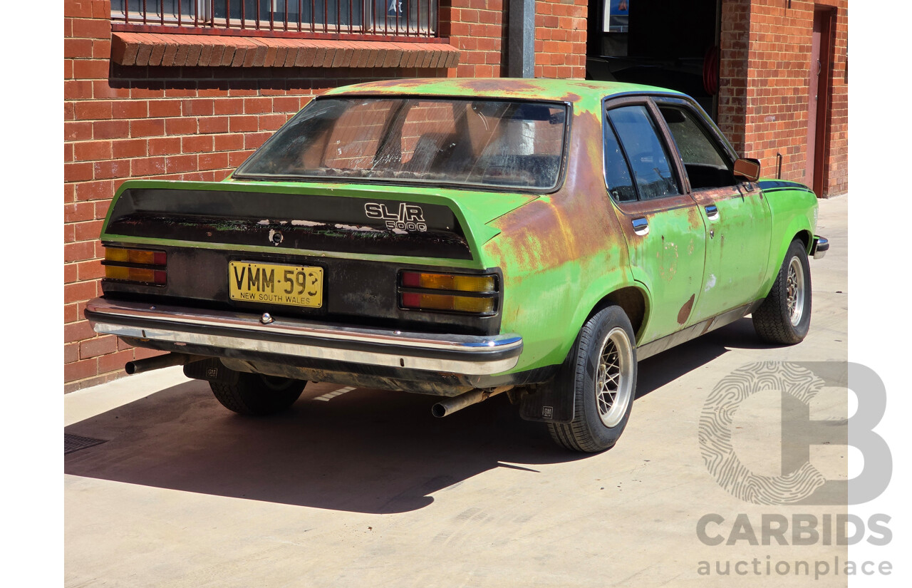 8/1975 Holden LH Torana S L32 Option 4d Sedan Jamaican Lime V8 4.2L