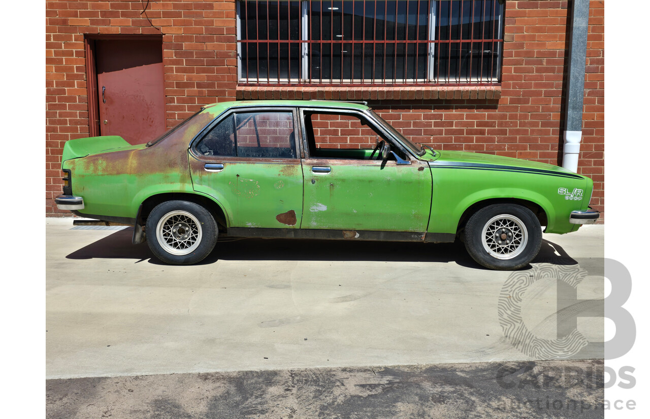 8/1975 Holden LH Torana S L32 Option 4d Sedan Jamaican Lime V8 4.2L