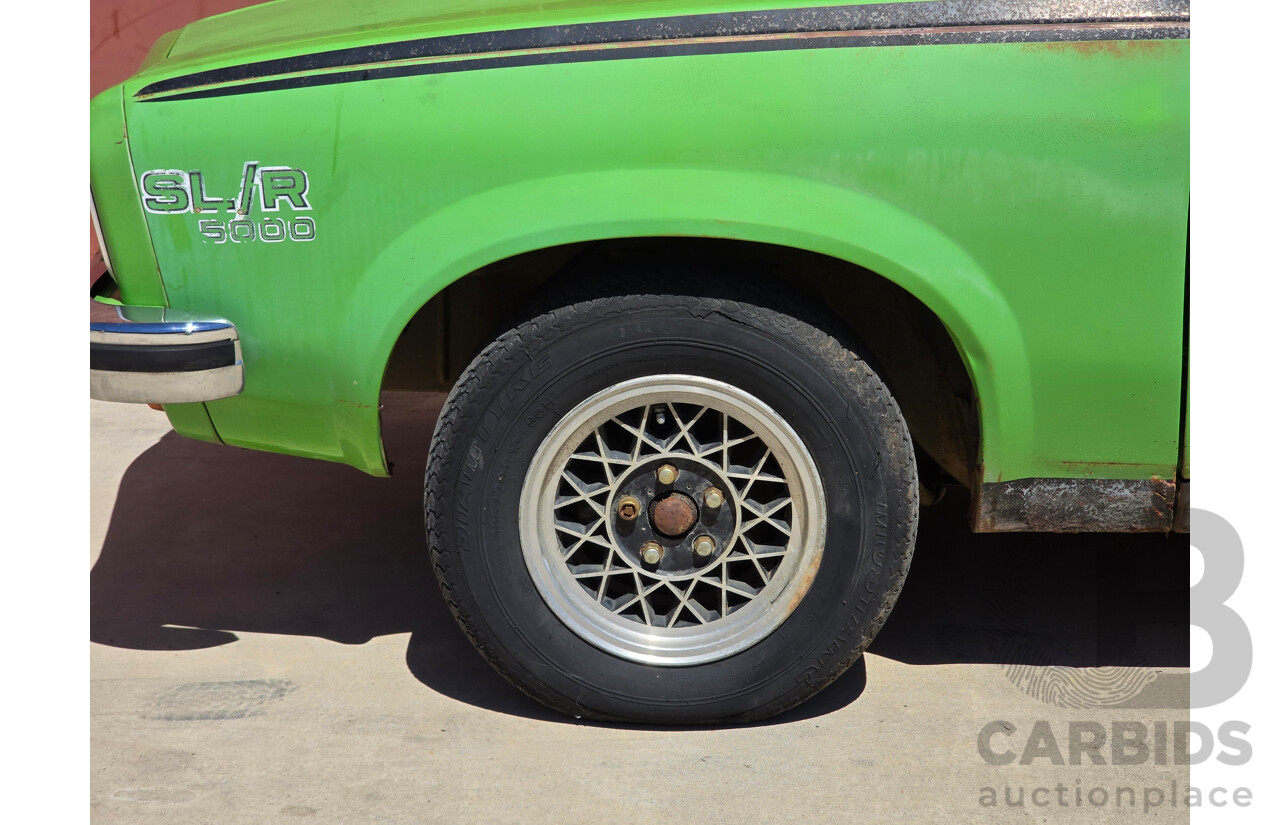 8/1975 Holden LH Torana S L32 Option 4d Sedan Jamaican Lime V8 4.2L