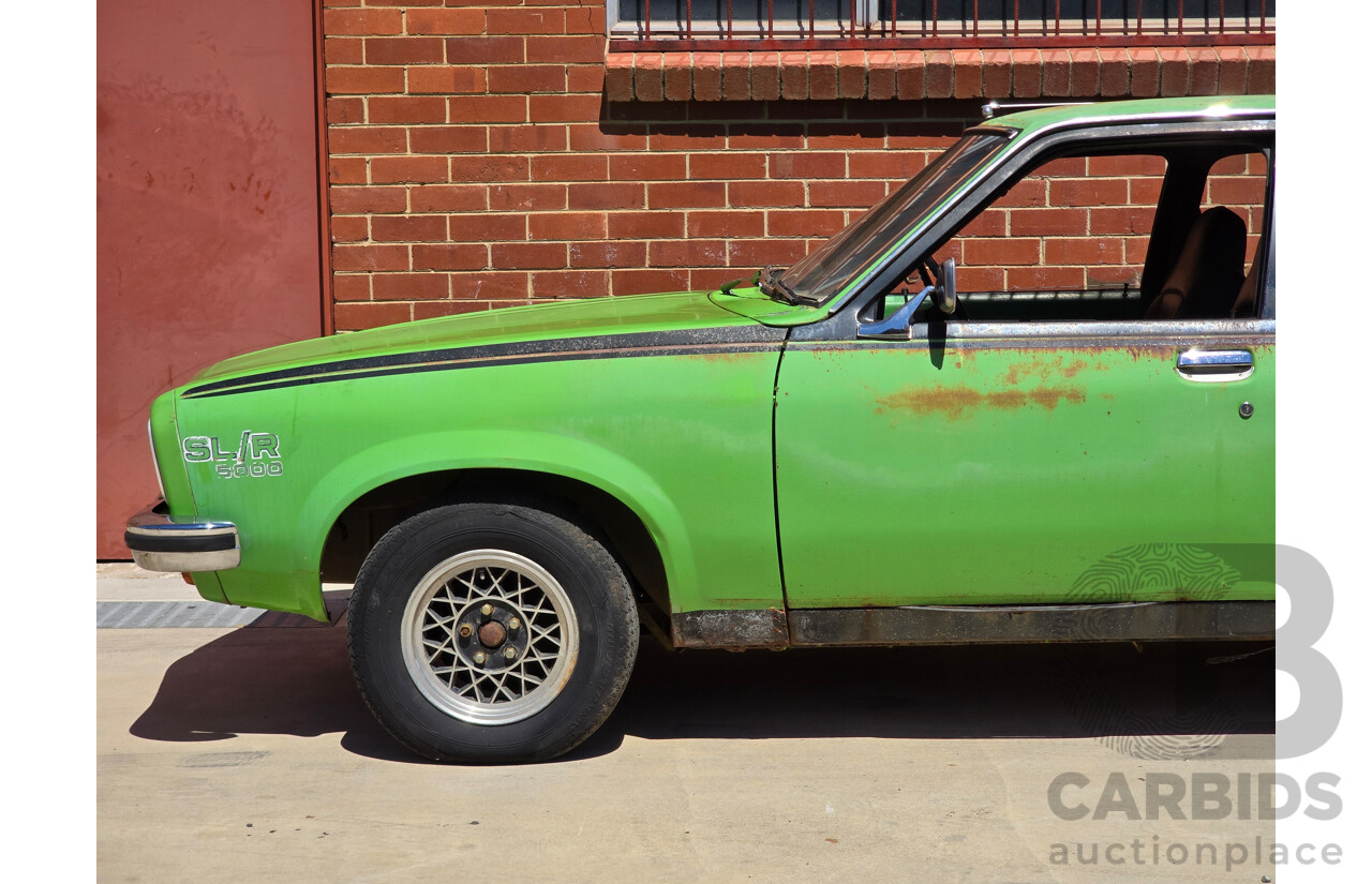 8/1975 Holden LH Torana S L32 Option 4d Sedan Jamaican Lime V8 4.2L