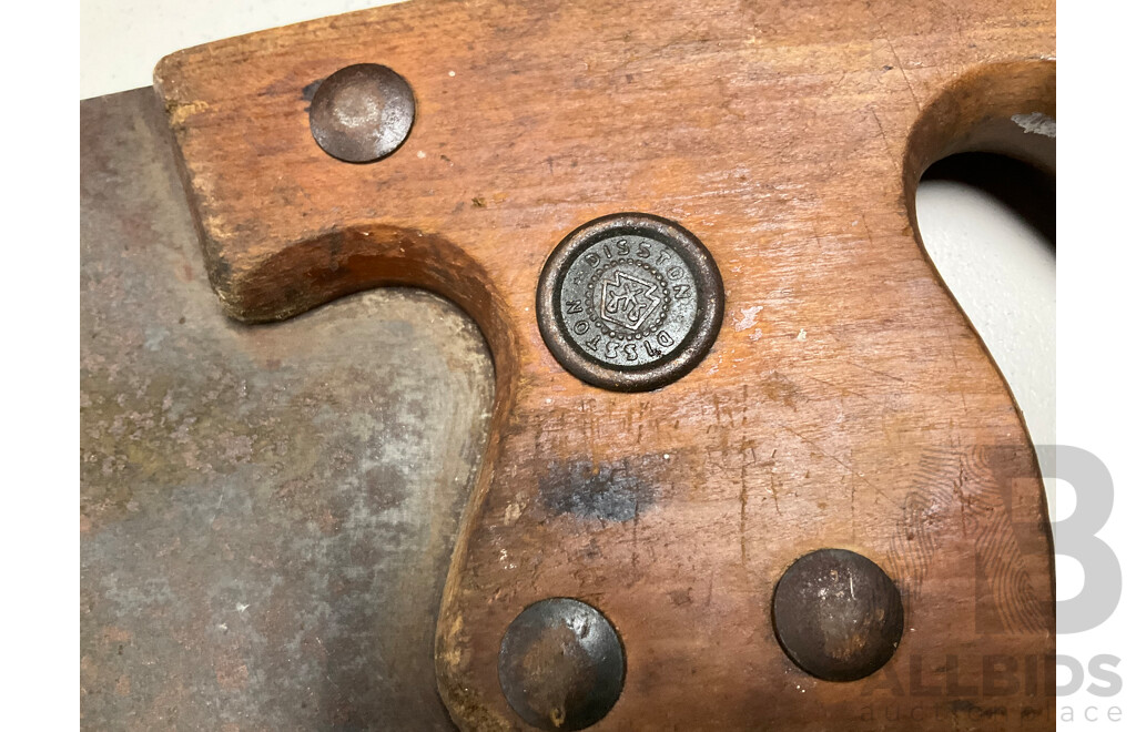 Three Vintage Hand Saws Including Atkins and Disston