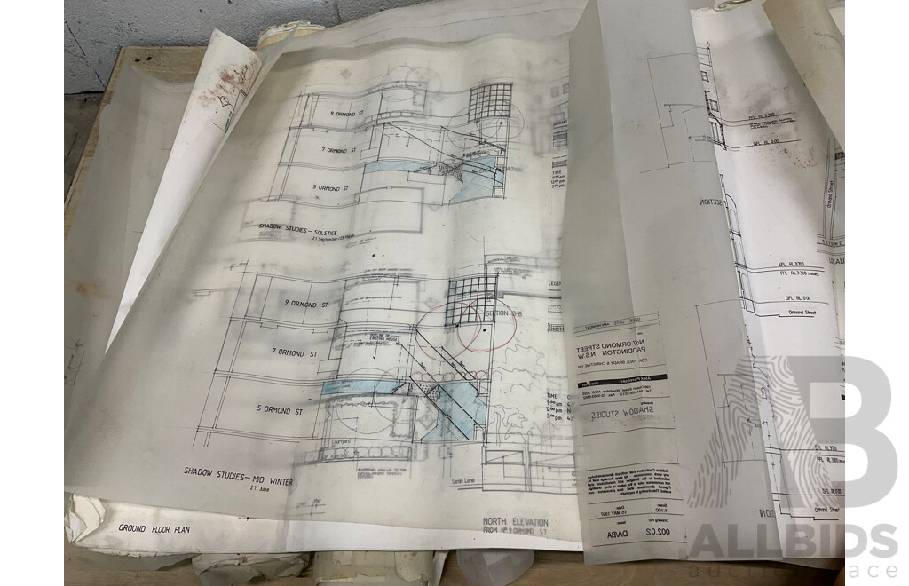 Collection of Architectural Sketches Drawings