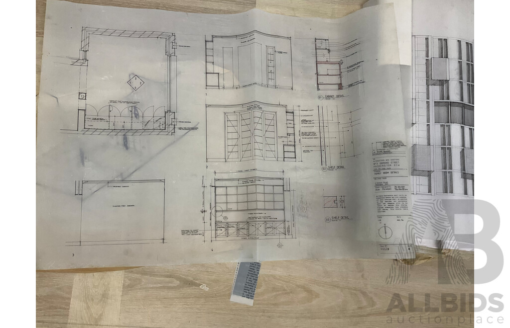 Collection of Architectural Sketches Drawings