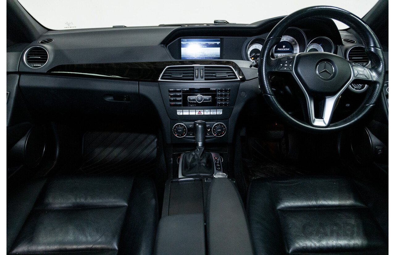 4/2014 Mercedes Benz C250 Avantgarde CGI Blue Efficiency W204 MY14 4d Wagon Obsidian Black Metallic Turbo 1.8L