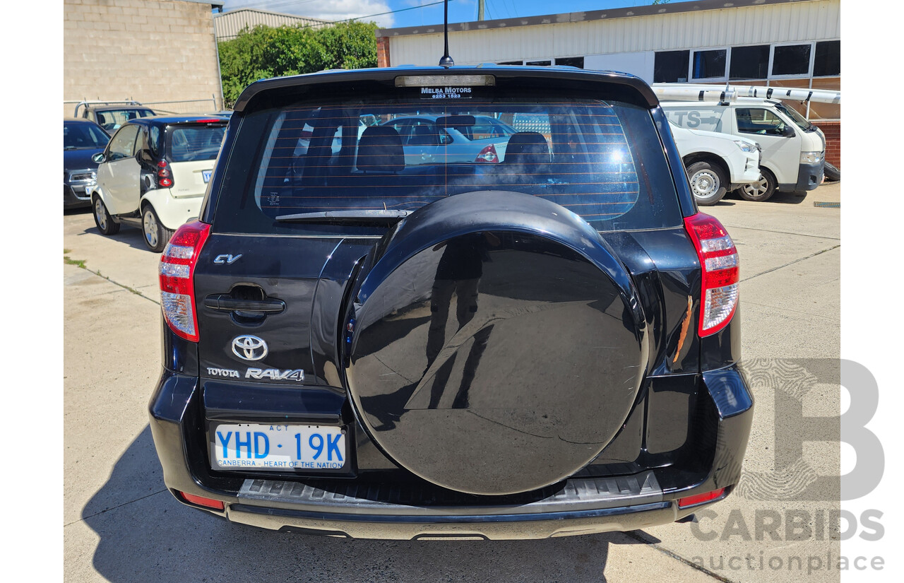 2/2010 Toyota Rav4 CV (4x4) ACA33R MY10 4d Wagon Black 2.4L