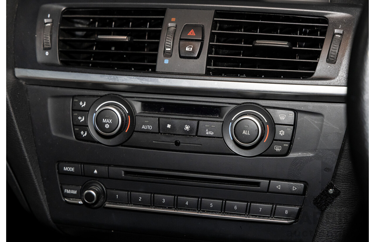 1/2012 BMW X3 Xdrive 30d (AWD) F25 4d Wagon Black Sapphire Metallic Turbo Diesel 3.0L