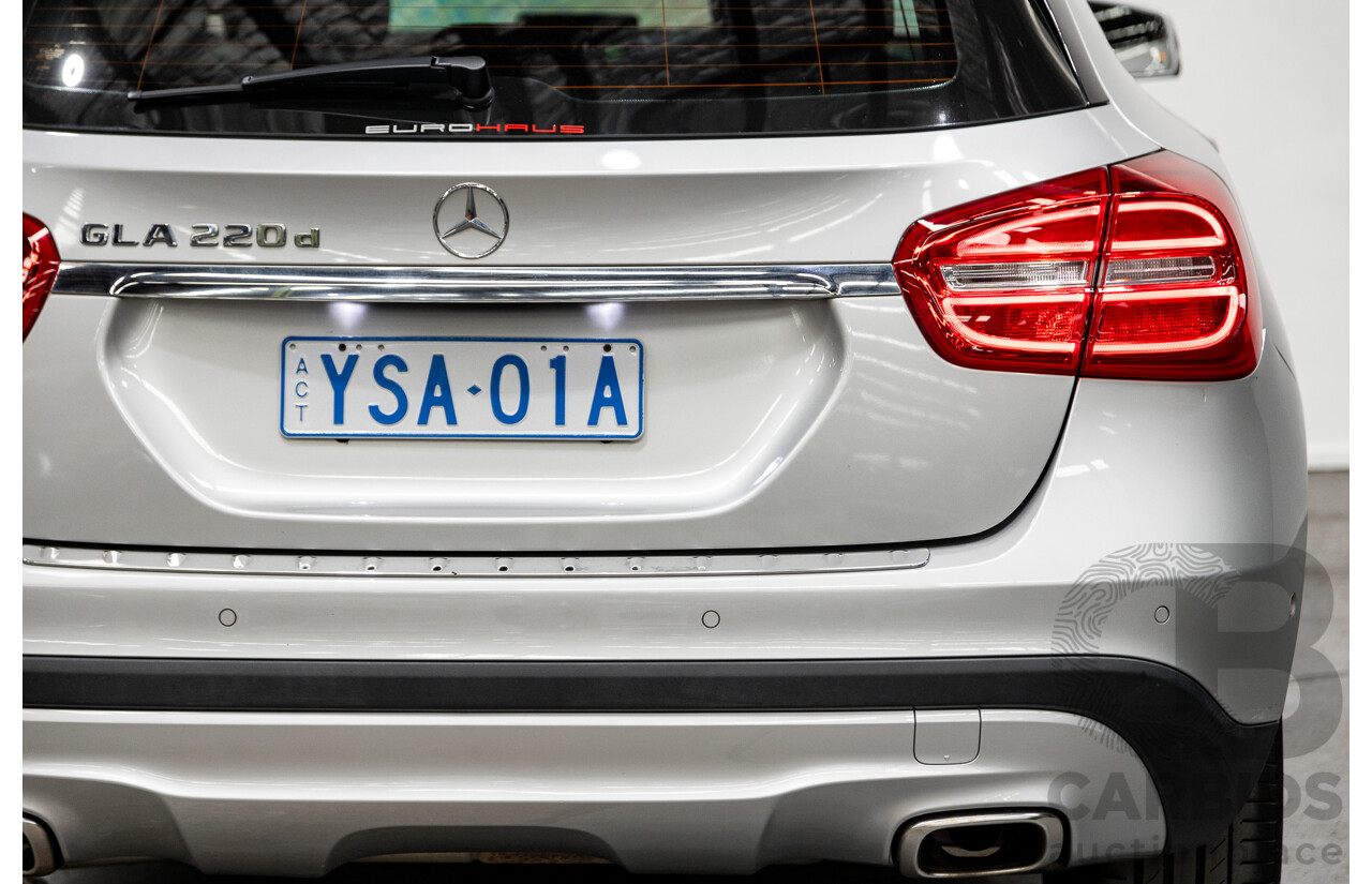 10/2016 Mercedes Benz GLA220d 4matic (AWD) X156 4d Wagon Polar Silver Metallic Turbo Diesel 2.1L