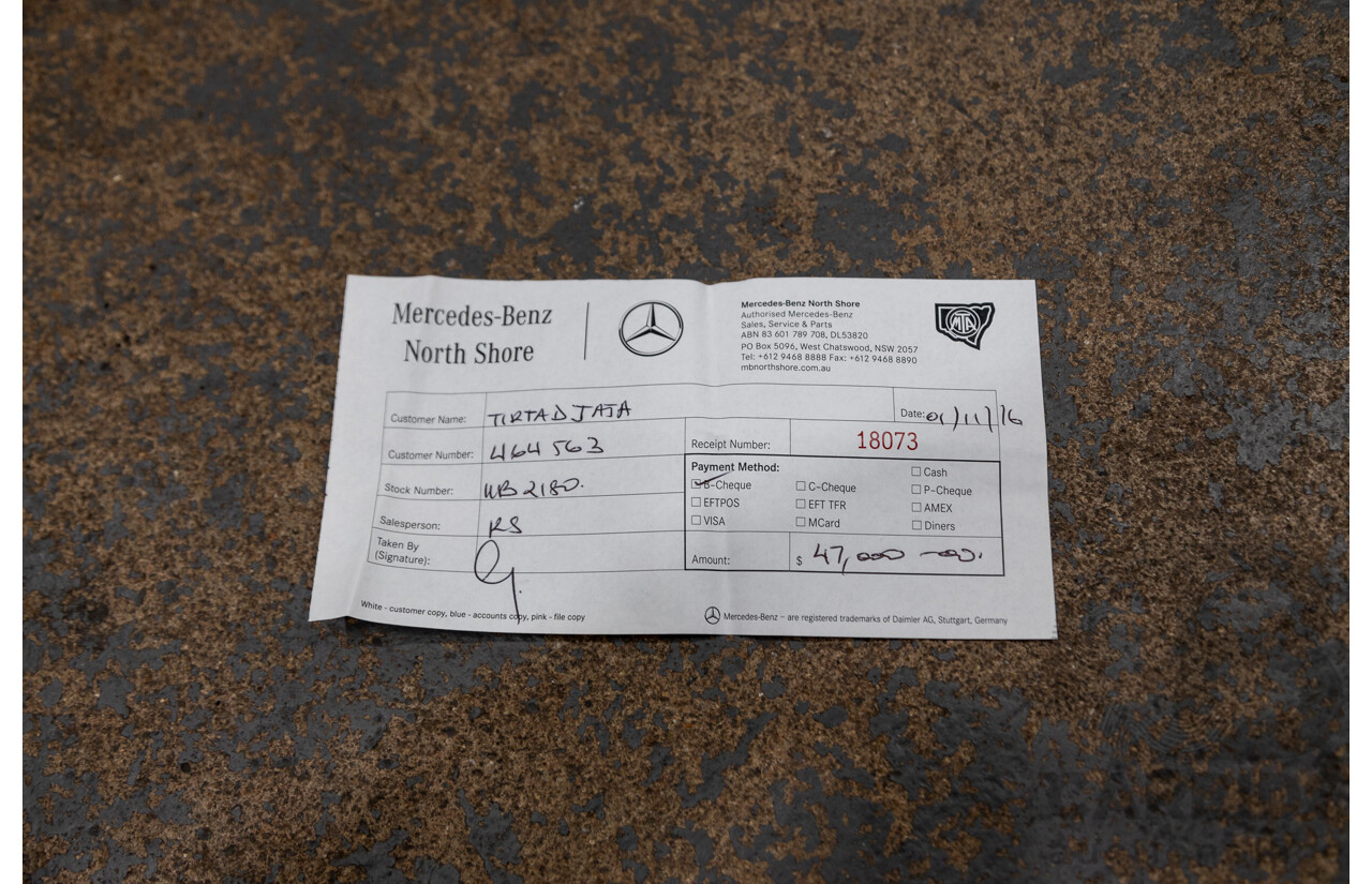 10/2016 Mercedes Benz GLA220d 4matic (AWD) X156 4d Wagon Polar Silver Metallic Turbo Diesel 2.1L