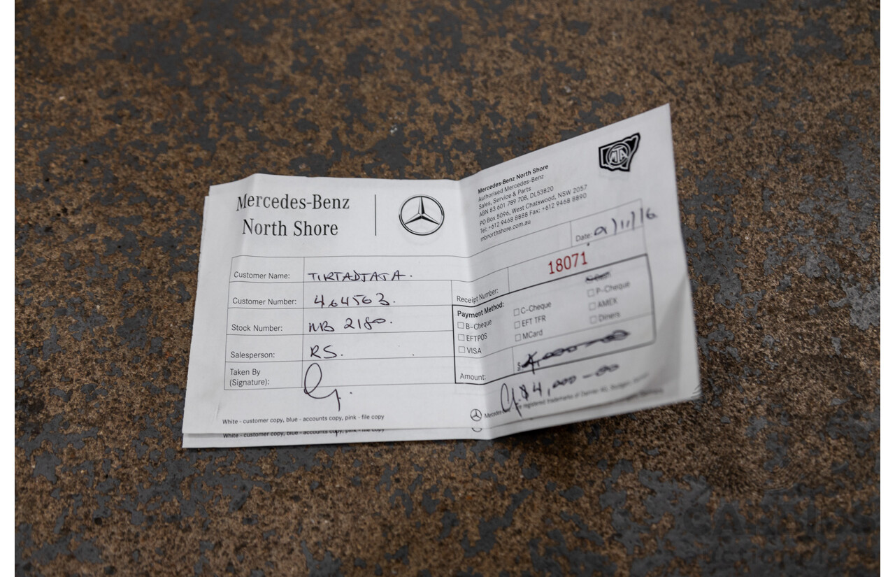 10/2016 Mercedes Benz GLA220d 4matic (AWD) X156 4d Wagon Polar Silver Metallic Turbo Diesel 2.1L