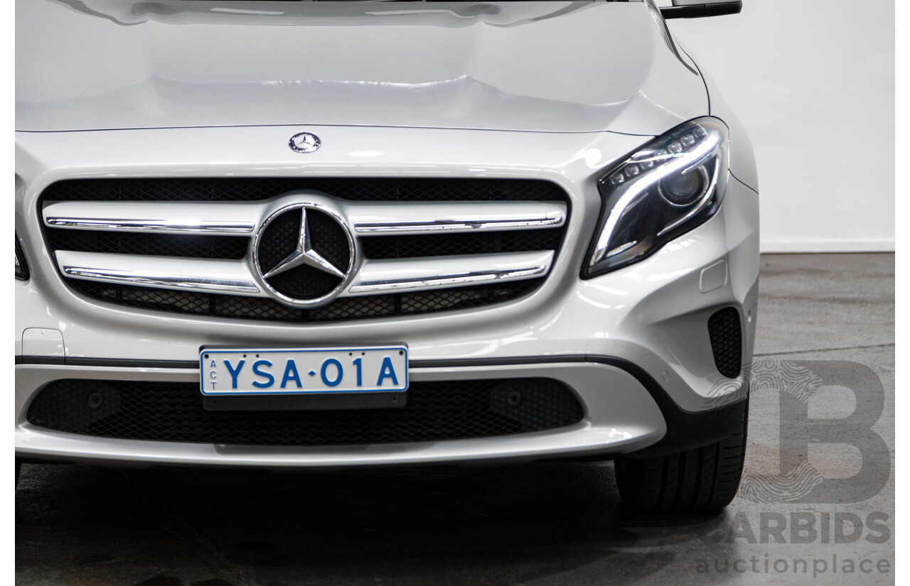10/2016 Mercedes Benz GLA220d 4matic (AWD) X156 4d Wagon Polar Silver Metallic Turbo Diesel 2.1L