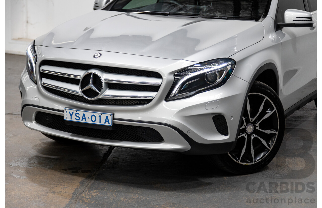 10/2016 Mercedes Benz GLA220d 4matic (AWD) X156 4d Wagon Polar Silver Metallic Turbo Diesel 2.1L
