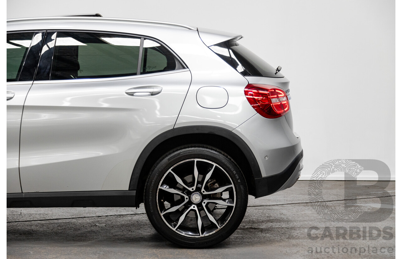 10/2016 Mercedes Benz GLA220d 4matic (AWD) X156 4d Wagon Polar Silver Metallic Turbo Diesel 2.1L
