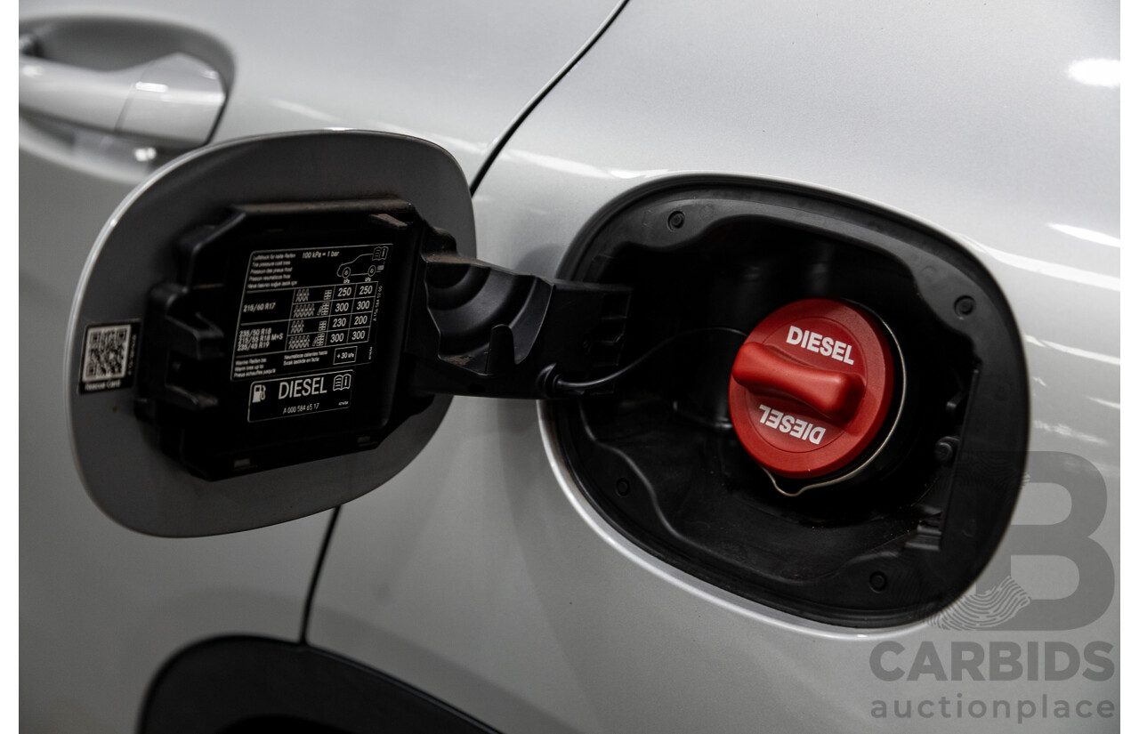 10/2016 Mercedes Benz GLA220d 4matic (AWD) X156 4d Wagon Polar Silver Metallic Turbo Diesel 2.1L