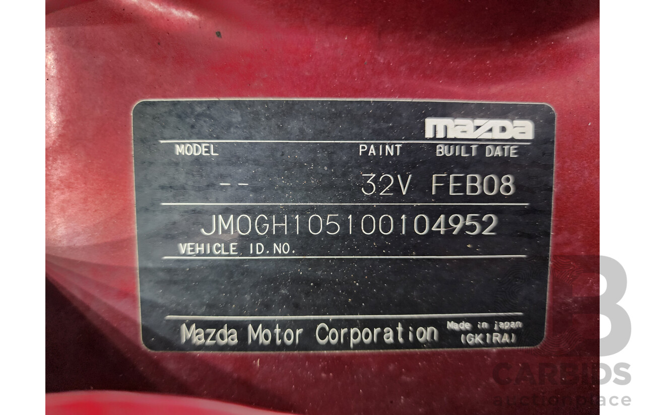 2/2008 Mazda Mazda6 Classic GH 5d Hatchback Red 2.5L