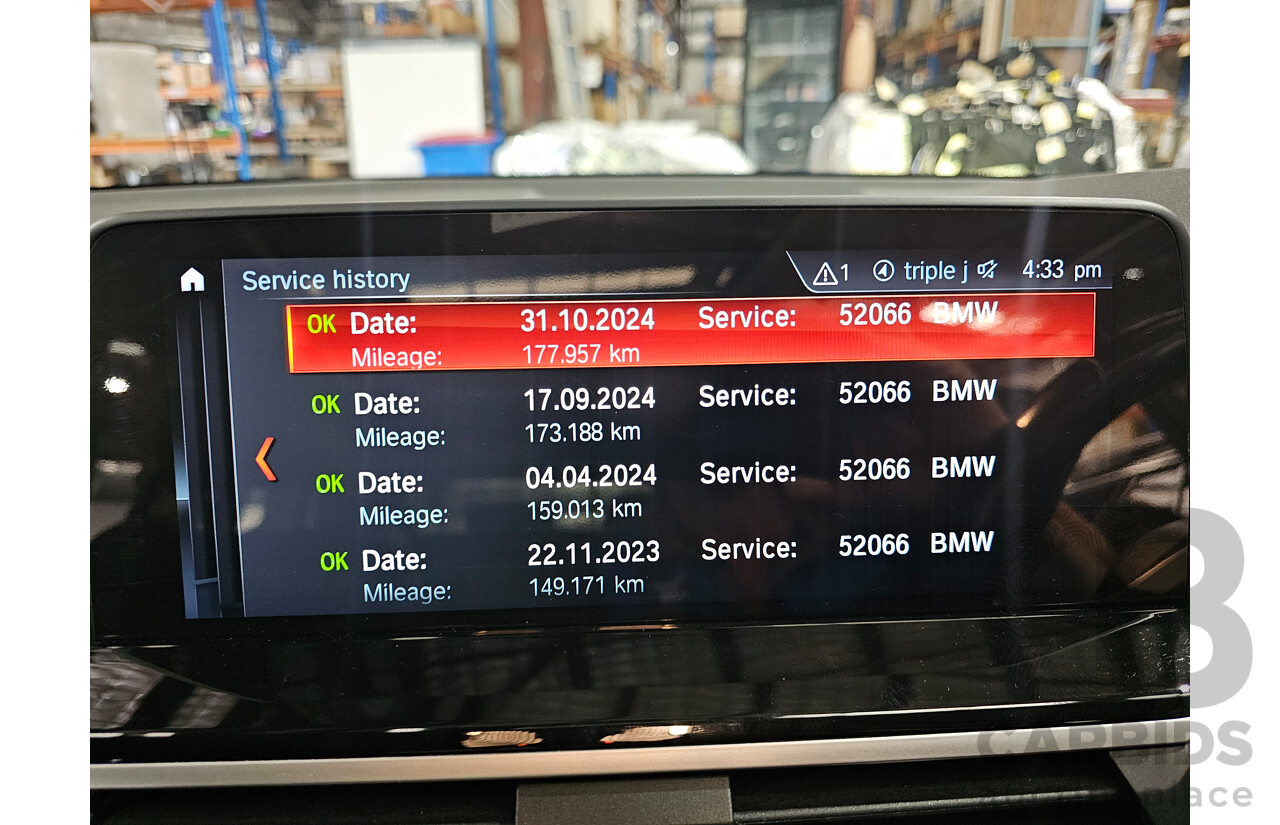 03/2018 BMW X3 xDrive 20d (4x4) G01 4d Wagon Glacier Silver Metallic Turbo Diesel 2.0L