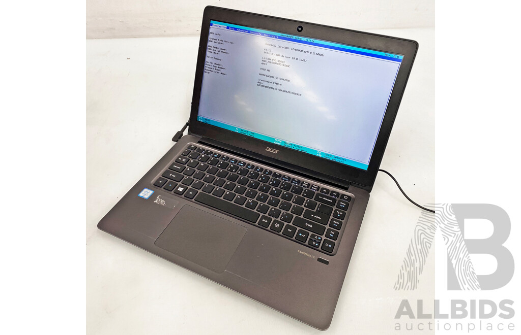 Acer (TMX349) TravelMate Intel Core I7 (6500U) 2.50GHz-3.10GHz 2-Core CPU 14-Inch Laptop