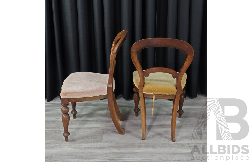 Pair of Early Victorian Mahogany Dining Chairs