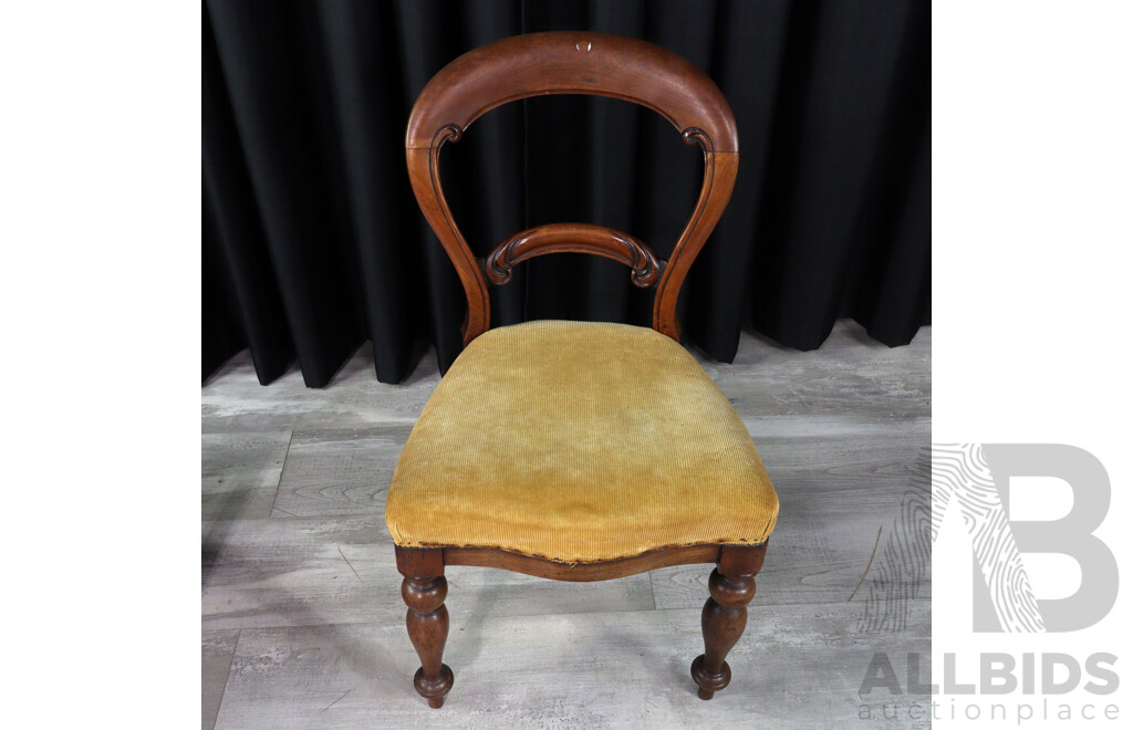 Pair of Early Victorian Mahogany Dining Chairs