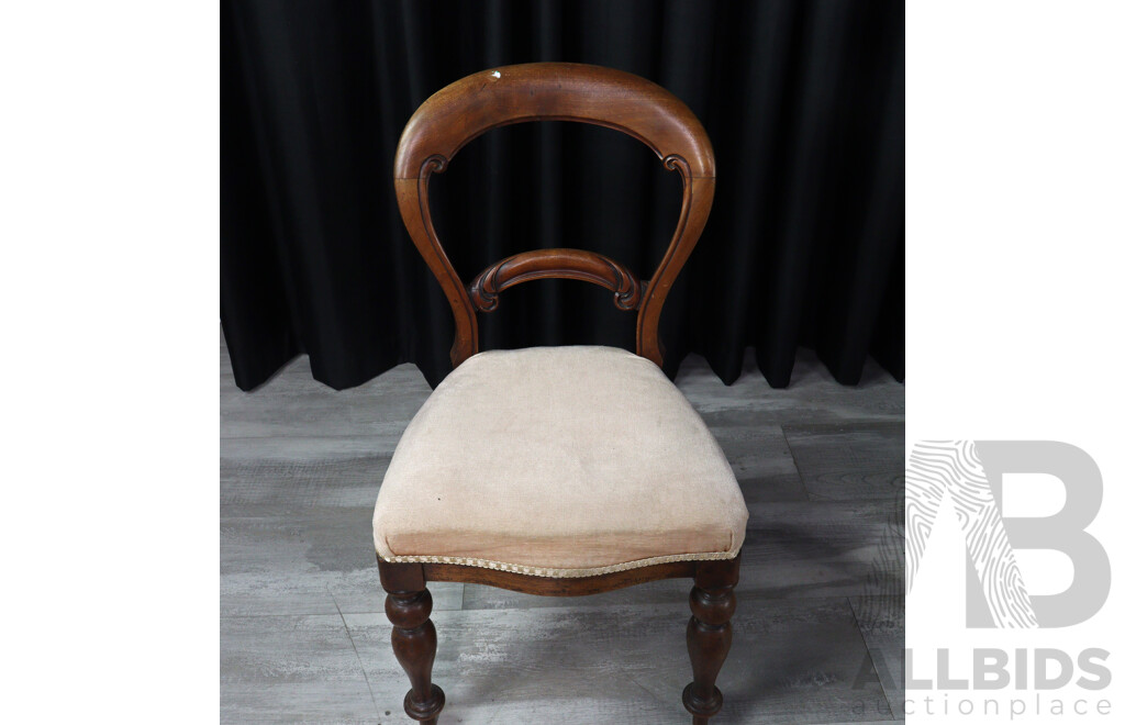 Pair of Early Victorian Mahogany Dining Chairs
