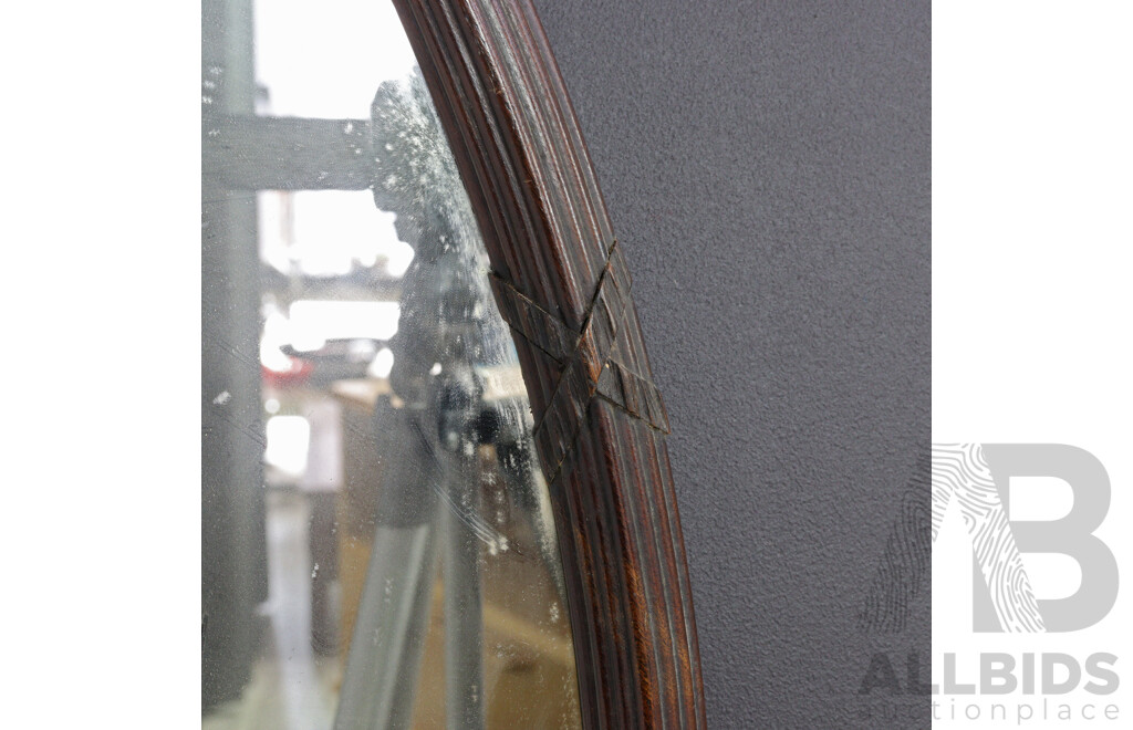 Oval Timber Framed Mirror