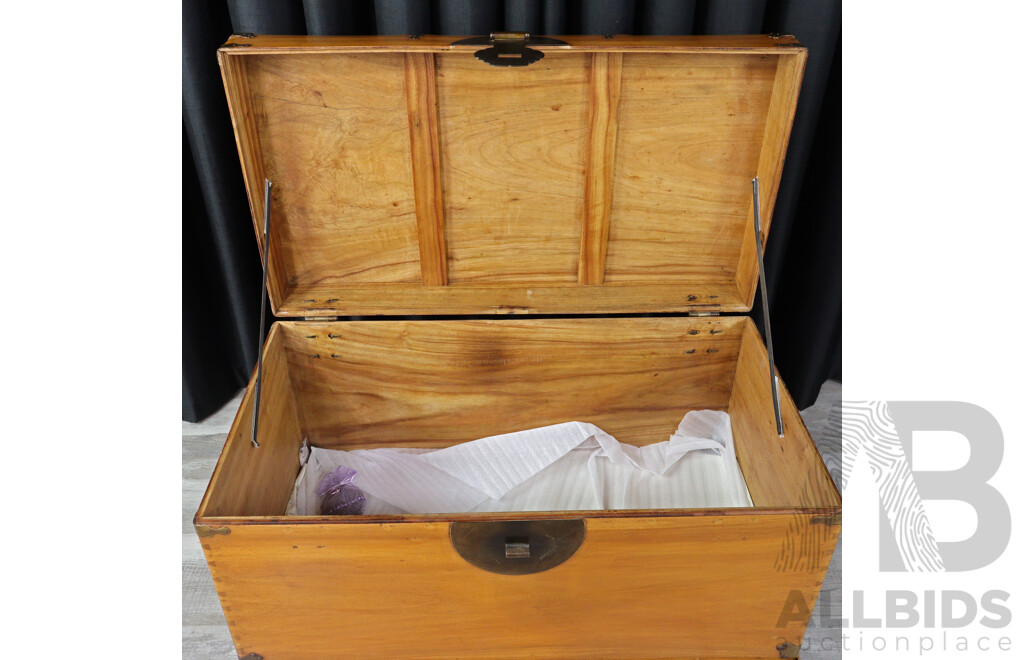 Vintage Large Chinese Elm Storage Chest