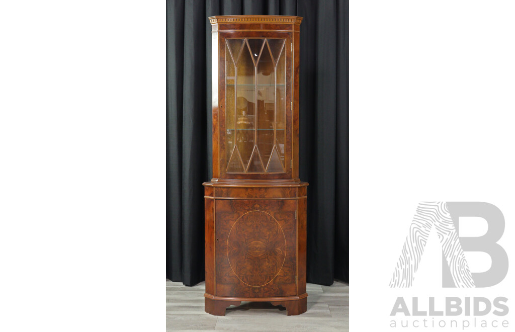 Reproduction Regency Corner Cabinet