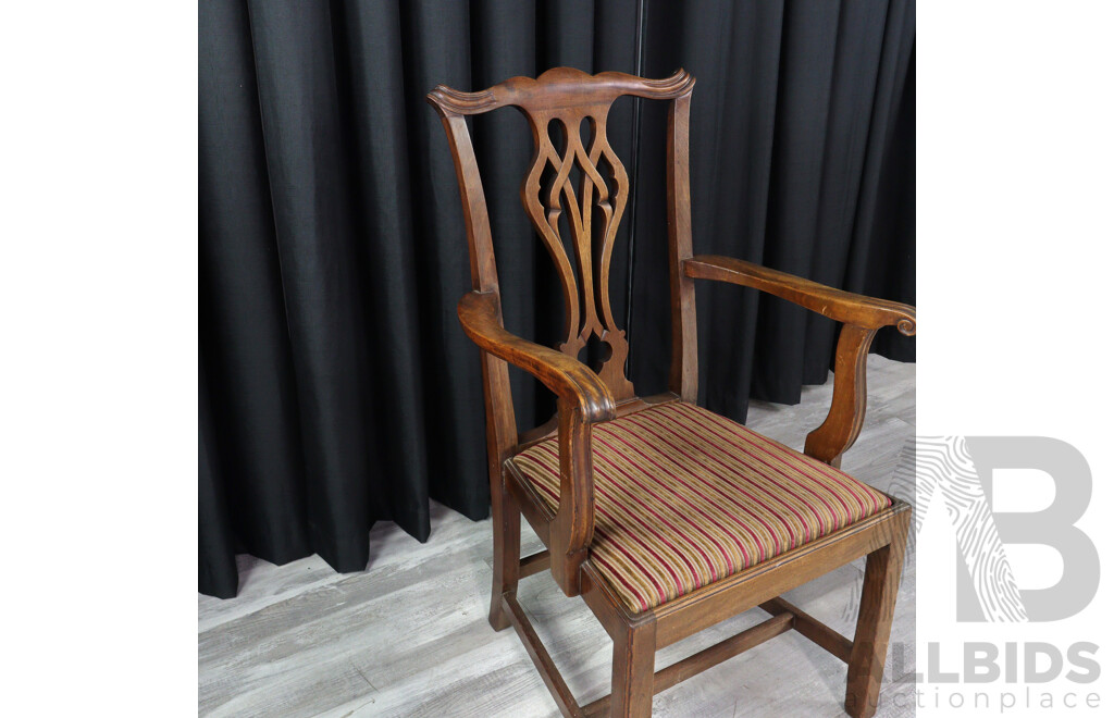 Georgian Mahogany Carver and Oak Example