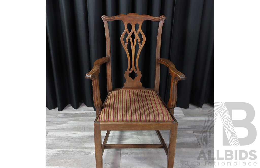 Georgian Mahogany Carver and Oak Example